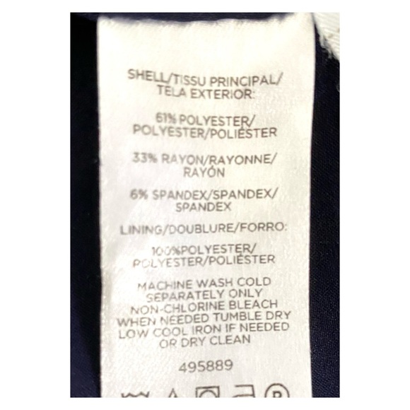 Ann Taylor Sleeveless Navy Tattersall Plaid Dress - Picture 11 of 11